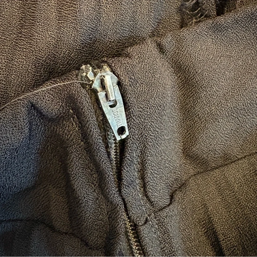 Vintage 1960s Franklin Simon New York Black Pleated Palazzo Wide Leg Pants - Picture 8 of 9